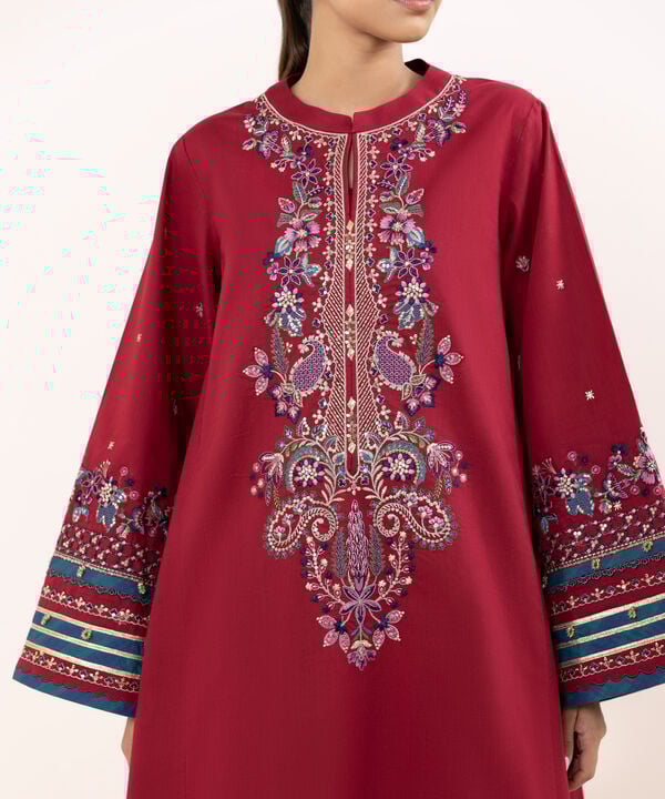 Sapphire 3 Piece Custom Stitched Suit - Maroon - LB30824