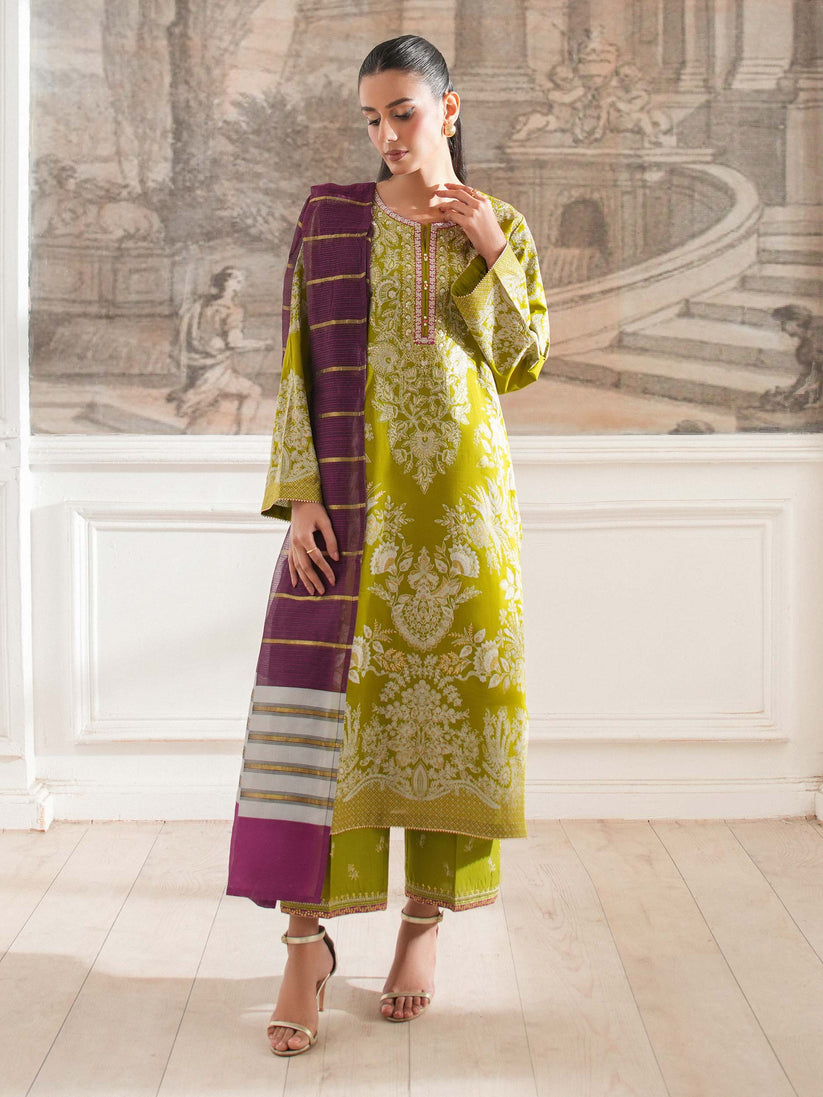 Limelight 3 Piece Custom Stitched Suit - Green - LB29896