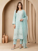 Limelight 3 Piece Custom Stitched Suit - Sky Blue - LB31602