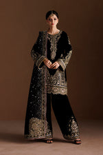 Iznik 3 Piece Custom Stitched Suit - Black - LB31713