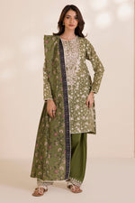 Zellbury 3 Piece Custom Stitched Suit - Green - LB31058