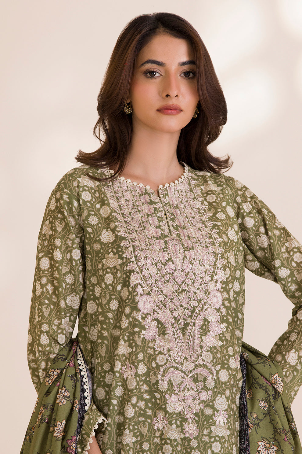 Zellbury 3 Piece Custom Stitched Suit - Green - LB31058
