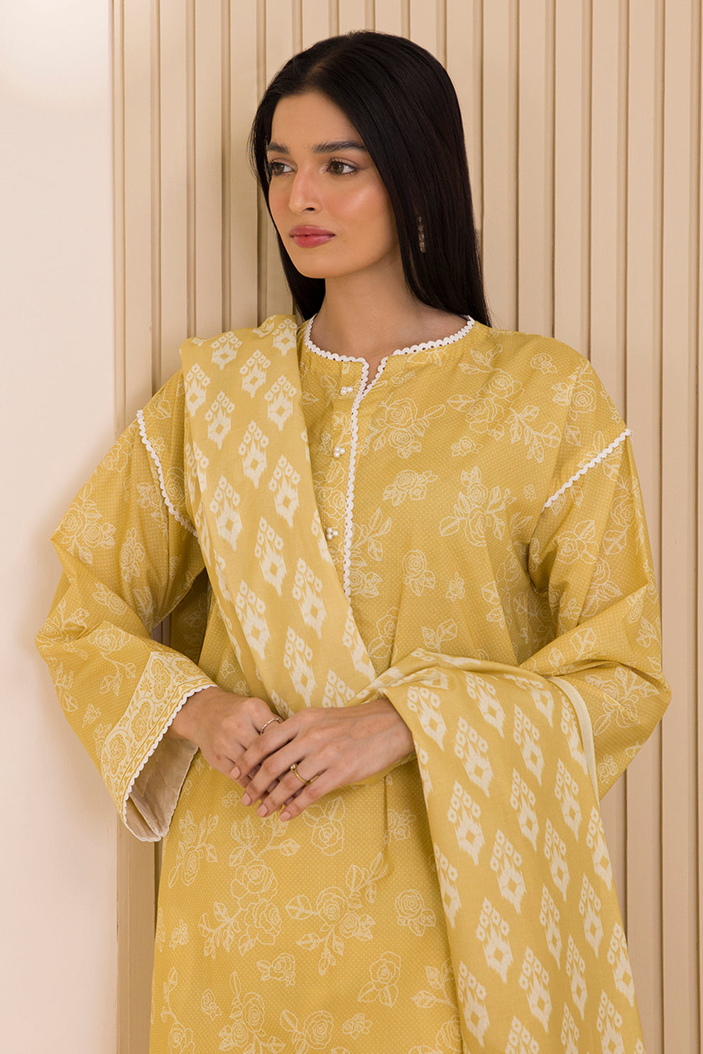 Zellbury 2 Piece Custom Stitched Suit - Yellow - LB31034