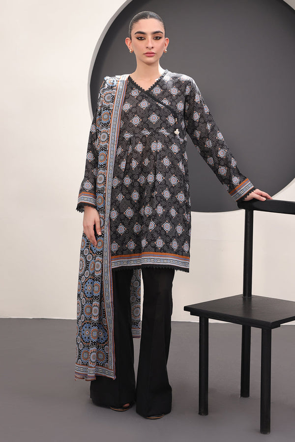 Zellbury 3 Piece Custom Stitched Suit - Black - LB29926