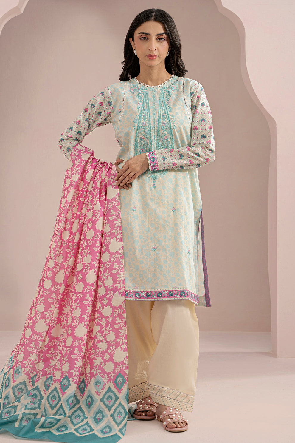 Zellbury 2 Piece Custom Stitched Suit - Off-White - LB30610