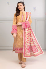 Zellbury 3 Piece Custom Stitched Suit - Beige - LB30609