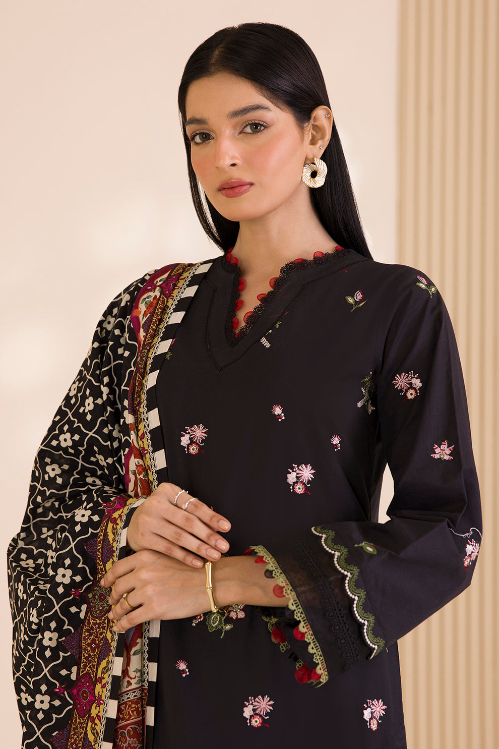 Zellbury 3 Piece Custom Stitched Suit - Black - LB31028