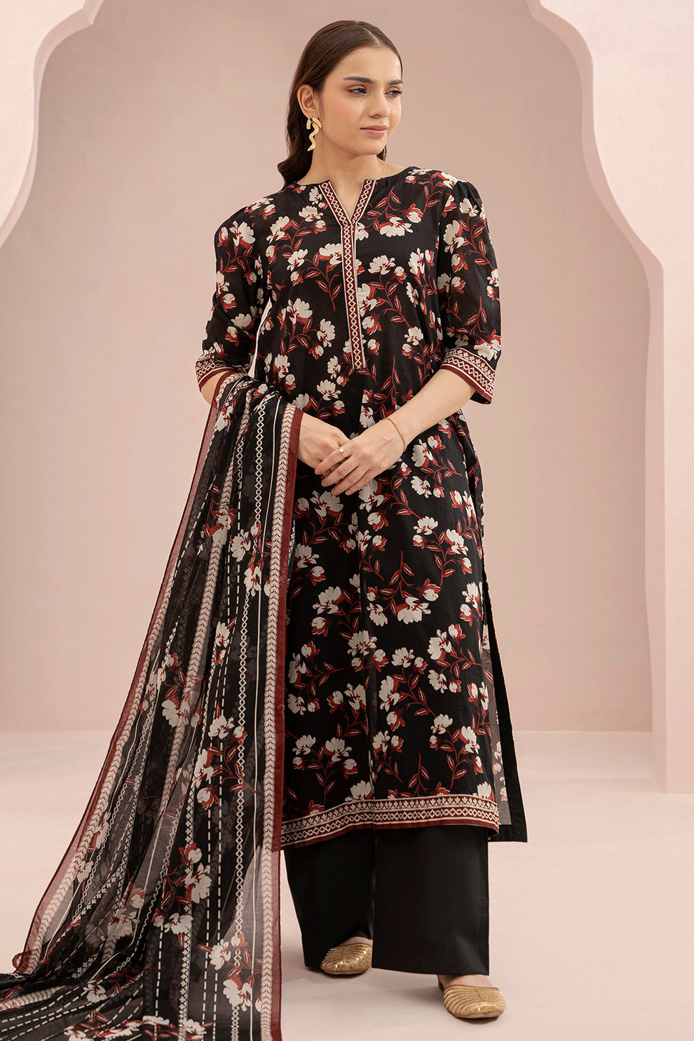 Zellbury 2 Piece Custom Stitched Suit - Black - LB30611