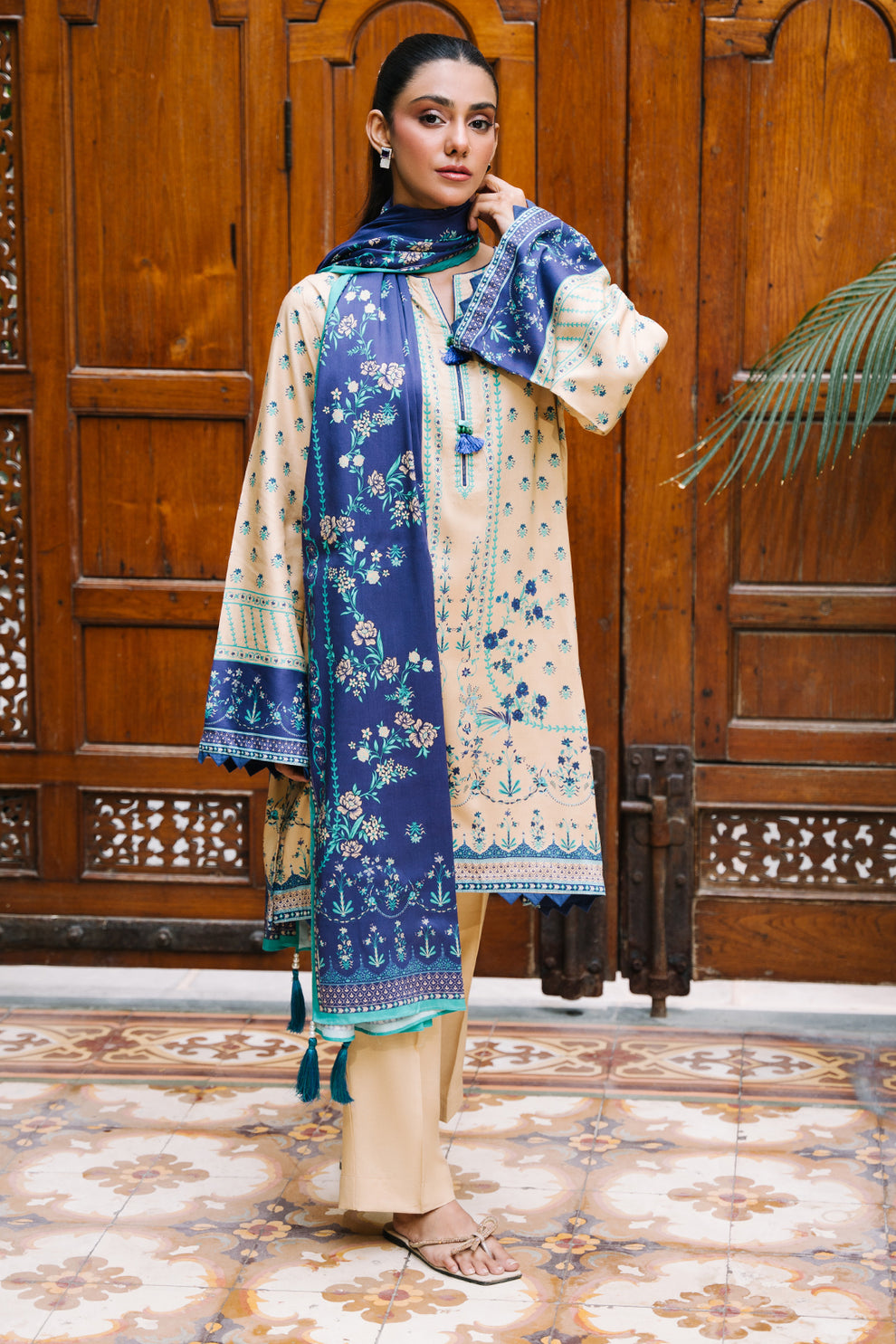 Zellbury 2 Piece Custom Stitched Suit - Beige - LB31056