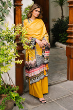 Zellbury 3 Piece Custom Stitched Suit - Yellow - LB31053