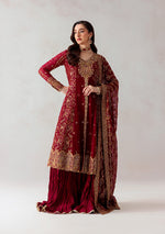 AIK 3 Piece Custom Stitched Suit - Red - LB30776