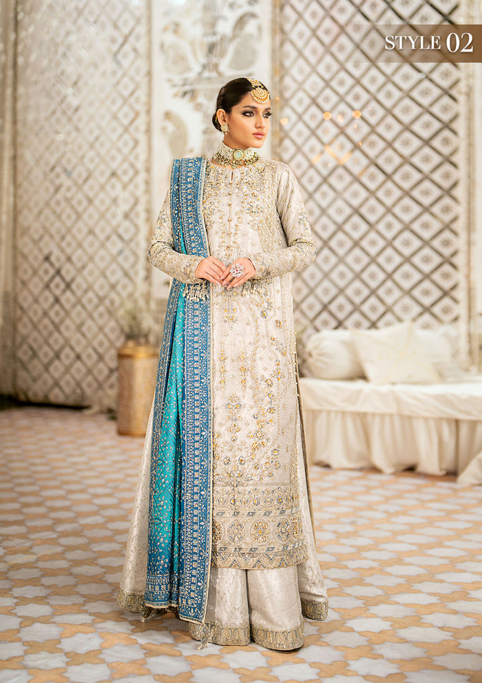 AIK 3 Piece Custom Stitched Suit - Off-White - LB30450