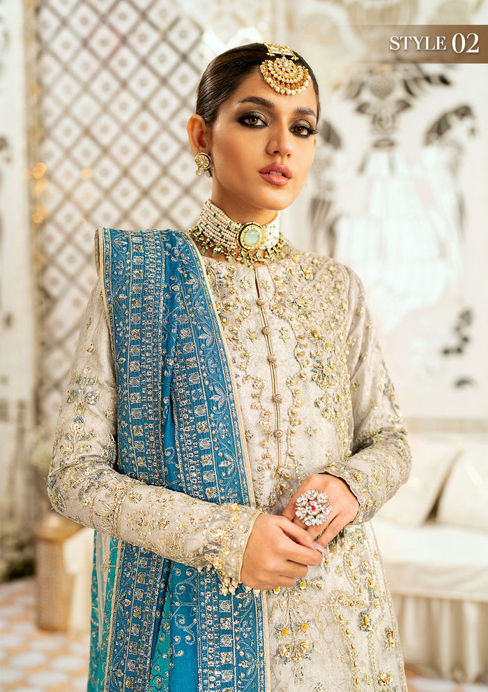AIK 3 Piece Custom Stitched Suit - Off-White - LB30450