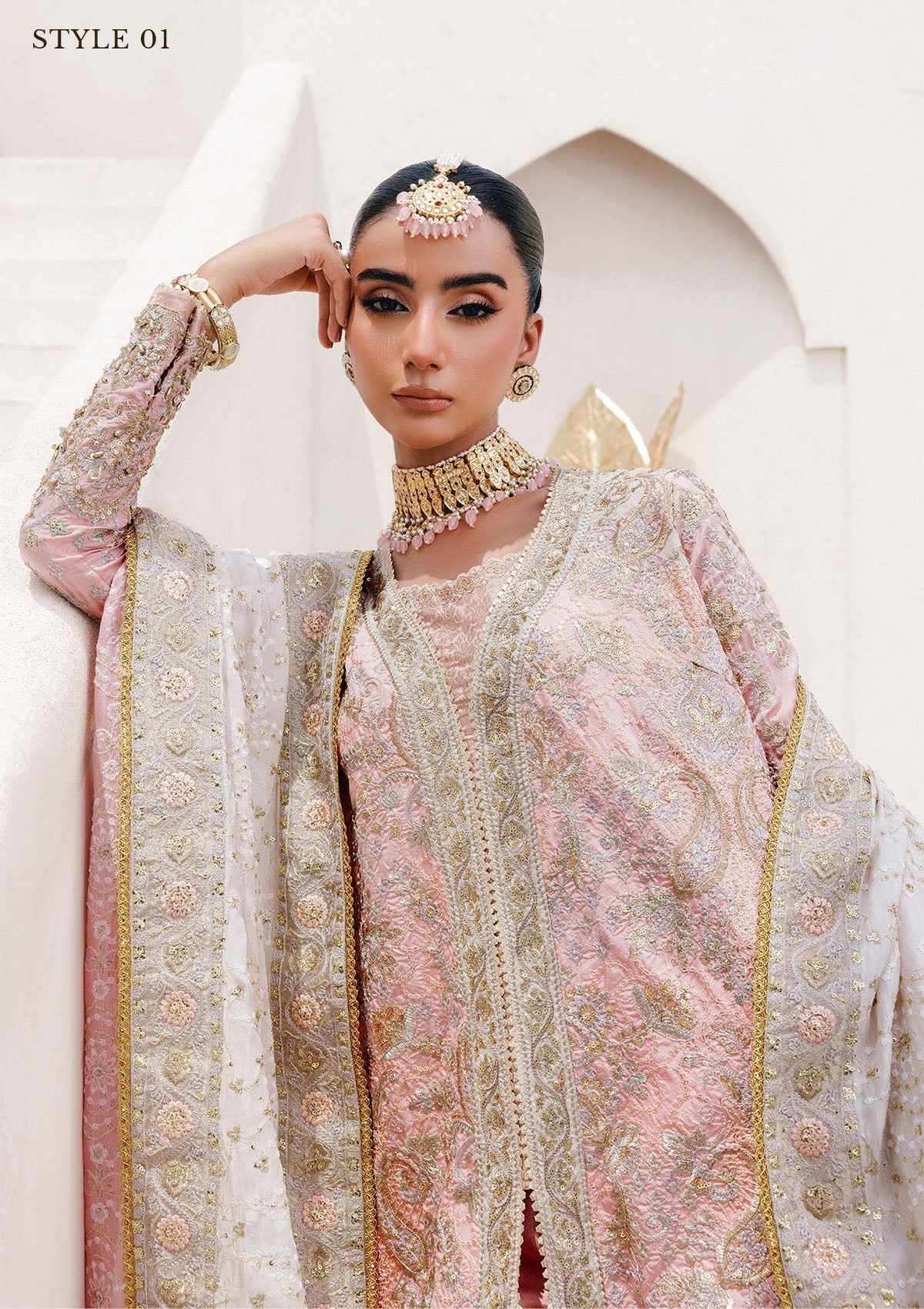 AIK 3 Piece Custom Stitched Suit - Pink - LB30963