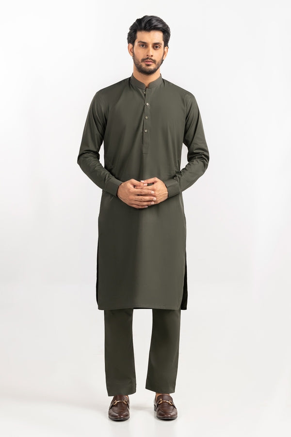 Gul Ahmed 2 Piece Custom Stitched Suit - Green - LB30526