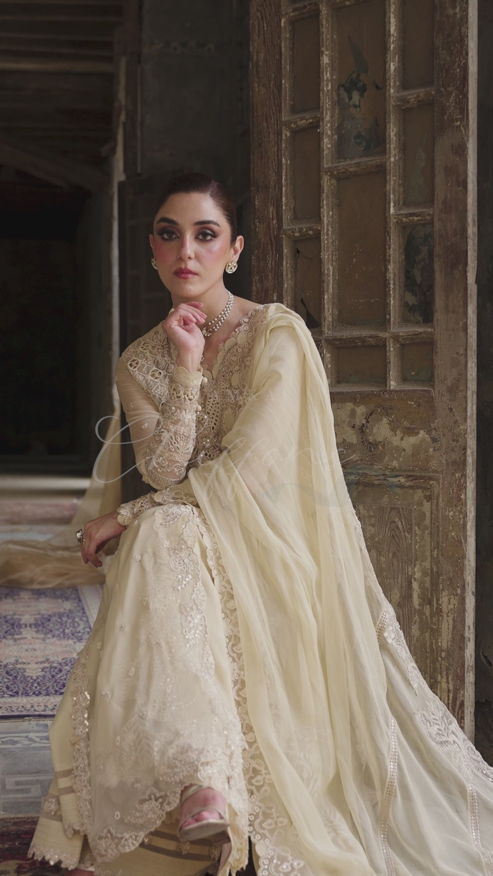Qalamkar 3 Piece Custom Stitched Suit - Yellow - LB30936