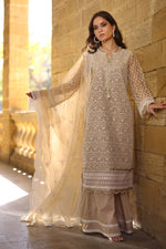 Gul Ahmed 3 Piece Custom Stitched Suit - Beige - LB29858