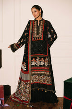 Gul Ahmed 3 Piece Custom Stitched Suit - Black - LB29859
