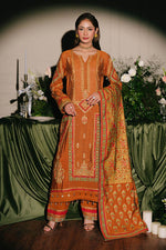 Gul Ahmed 3 Piece Custom Stitched Suit - Orange - LB29850