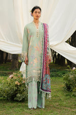 Sana Safinaz 3 Piece Custom Stitched Suit - Green - LB29568