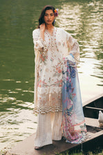 Sana Safinaz 3 Piece Custom Stitched Suit - Off-White - LB29570