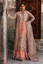 Sana Safinaz 3 Piece Custom Stitched Suit - Peach - LB30446