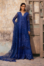 Sana Safinaz 3 Piece Custom Stitched Suit - Blue - LB30443