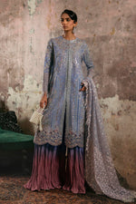 Sana Safinaz 3 Piece Custom Stitched Suit - Blue - LB30441