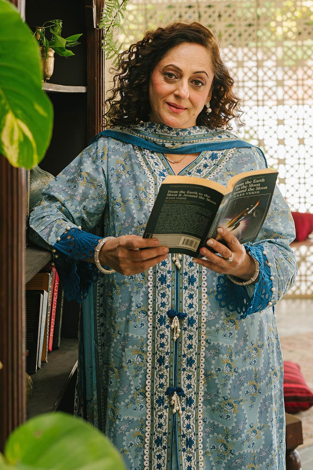 Gul Ahmed 3 Piece Custom Stitched Suit - Blue - LB29219