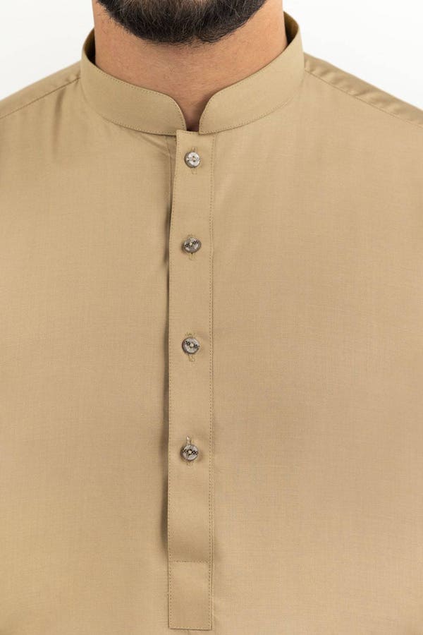 Gul Ahmed 2 Piece Custom Stitched Suit - Brown - LB30530