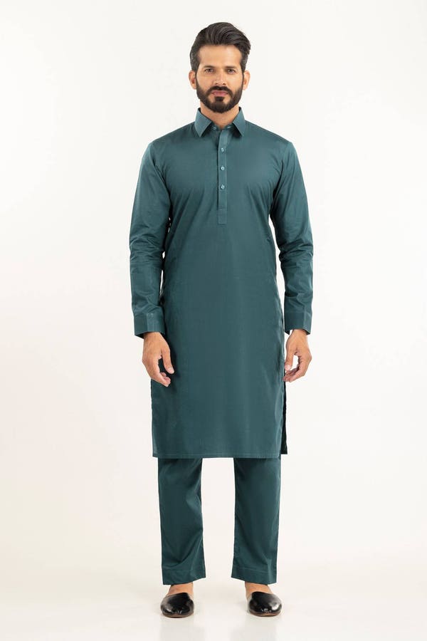 Gul Ahmed 2 Piece Custom Stitched Suit - Blue - LB30469