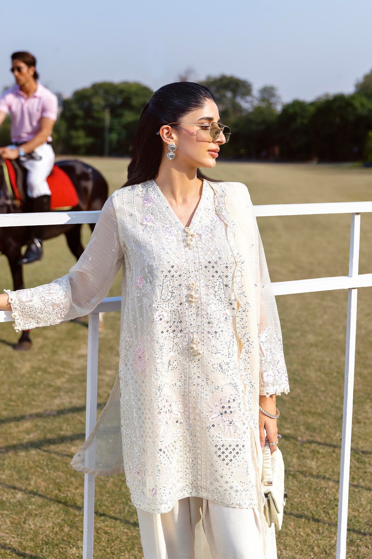 Sana Safinaz 3 Piece Ready to Wear Suit - Off-White - L100317