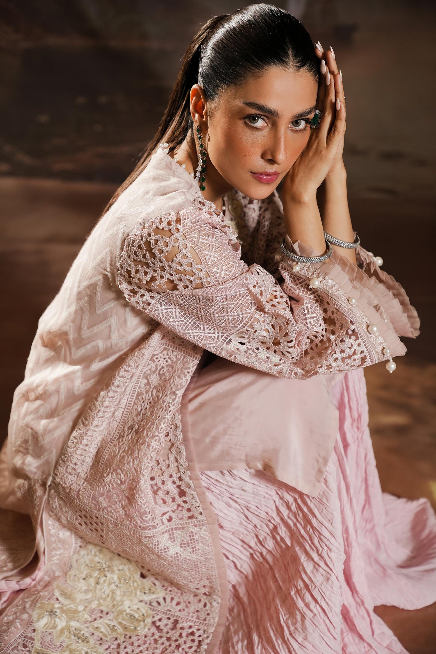 Sana Safinaz 2 Piece Ready to Wear Suit - Pink - L100321