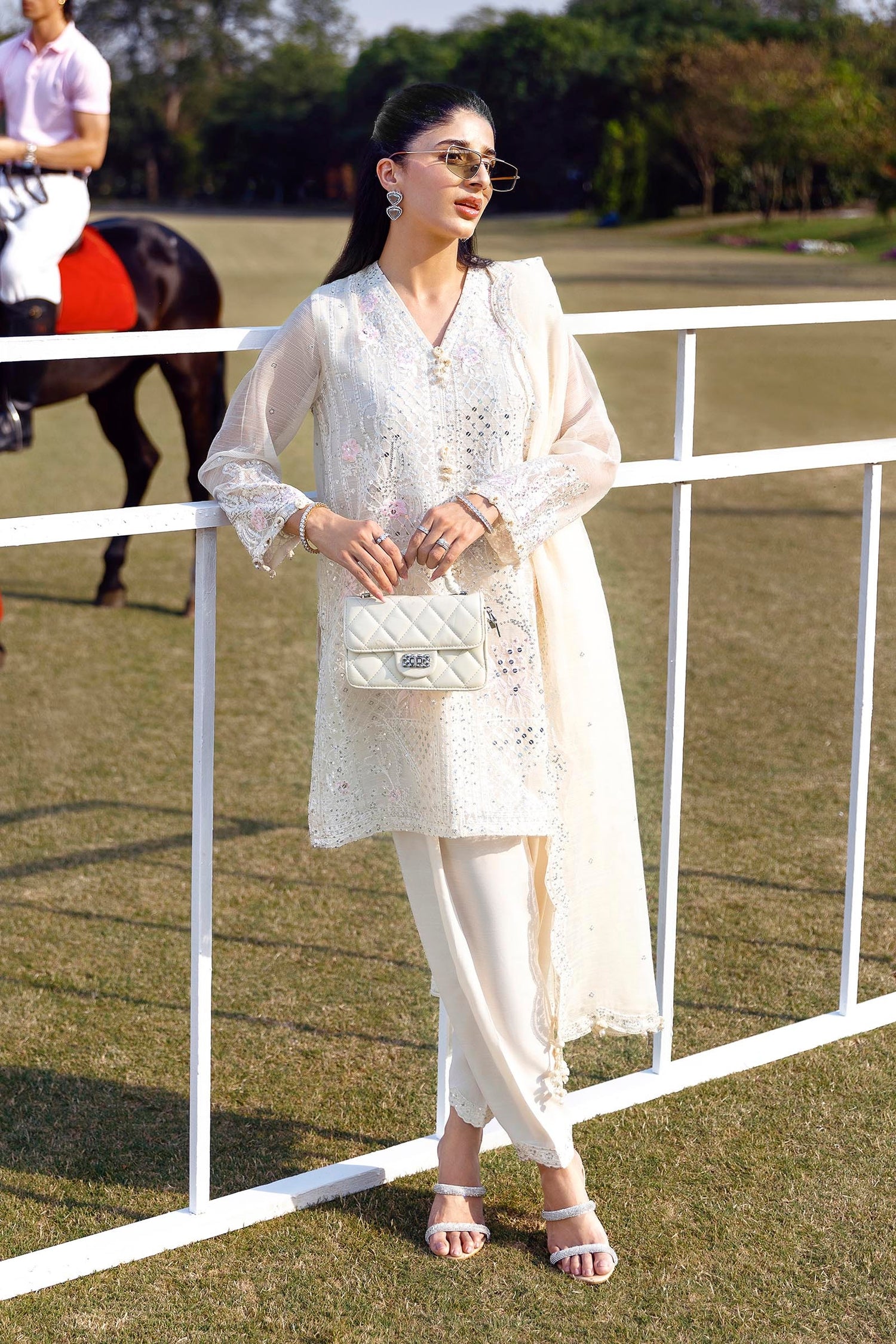 Sana Safinaz 3 Piece Ready to Wear Suit - Off-White - L100317
