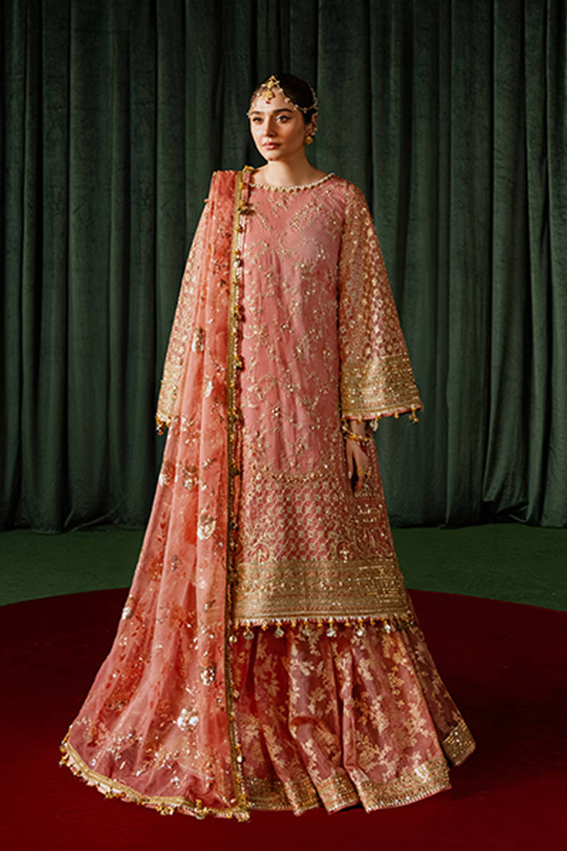 Mohsin Naveed Ranjha 3 Piece Custom Stitched Suit - Pink - LB289184