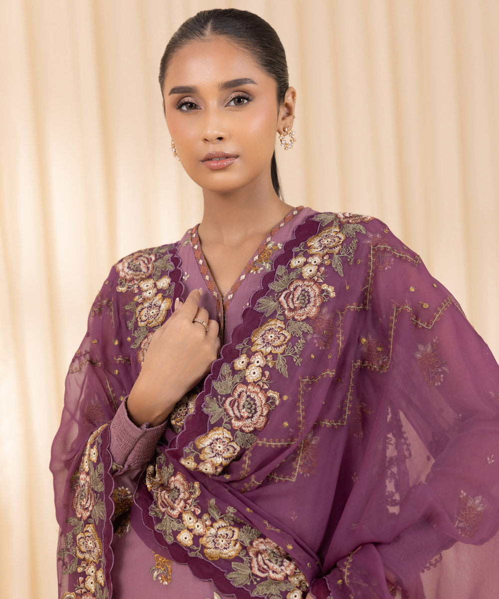 Sapphire 3 Piece Custom Stitched Suit - Purple - LB288746