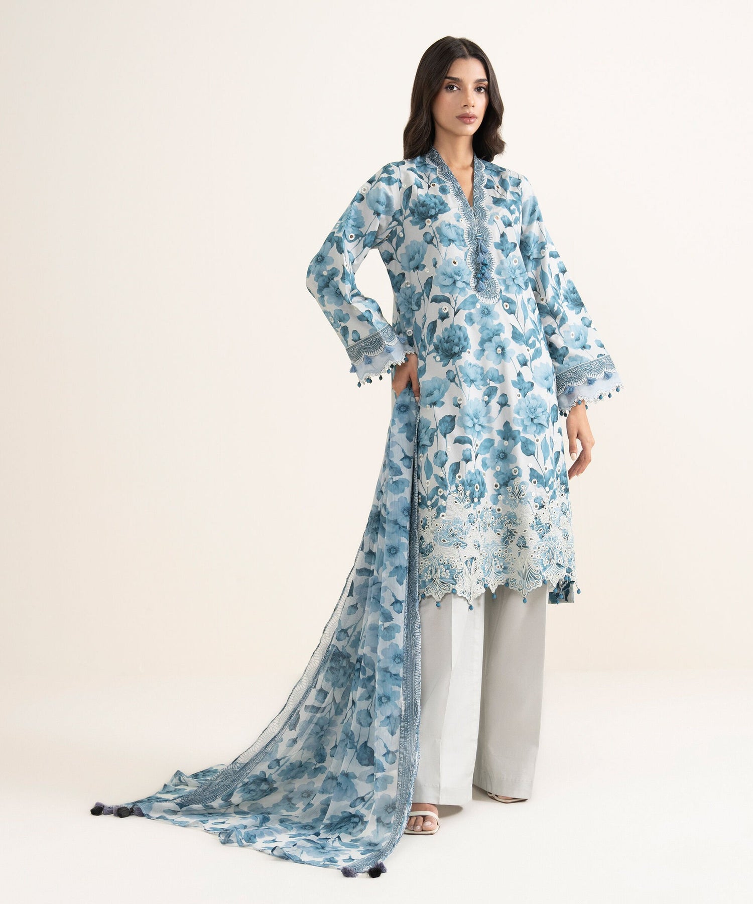 Sapphire 3 Piece Custom Stitched Suit - Blue - LB31314