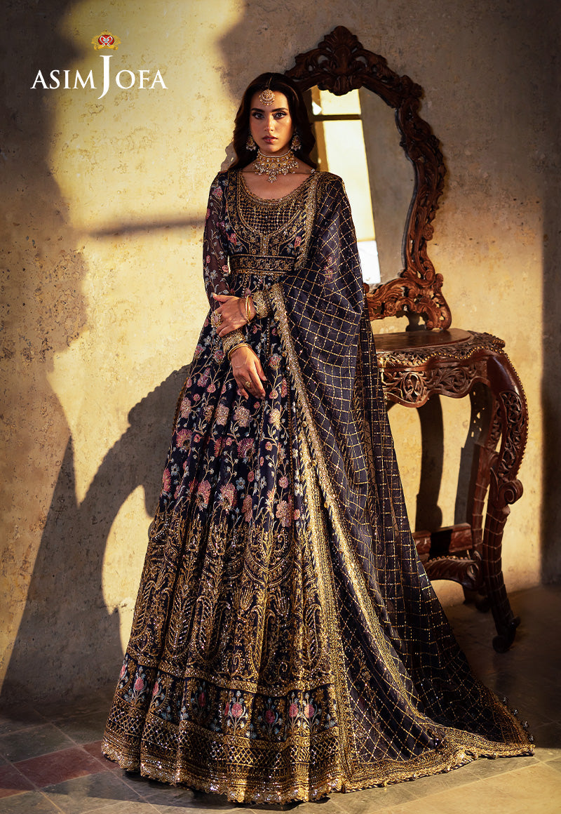 Libasco Asim Jofa 3 Piece Custom Stitched Suit - Blue - LB288246