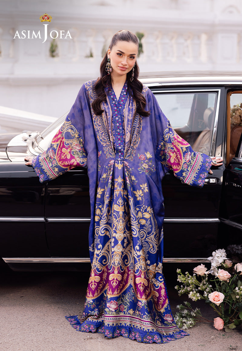 Asim Jofa 1 Piece Custom Stitched Shirt - Blue - LB29063