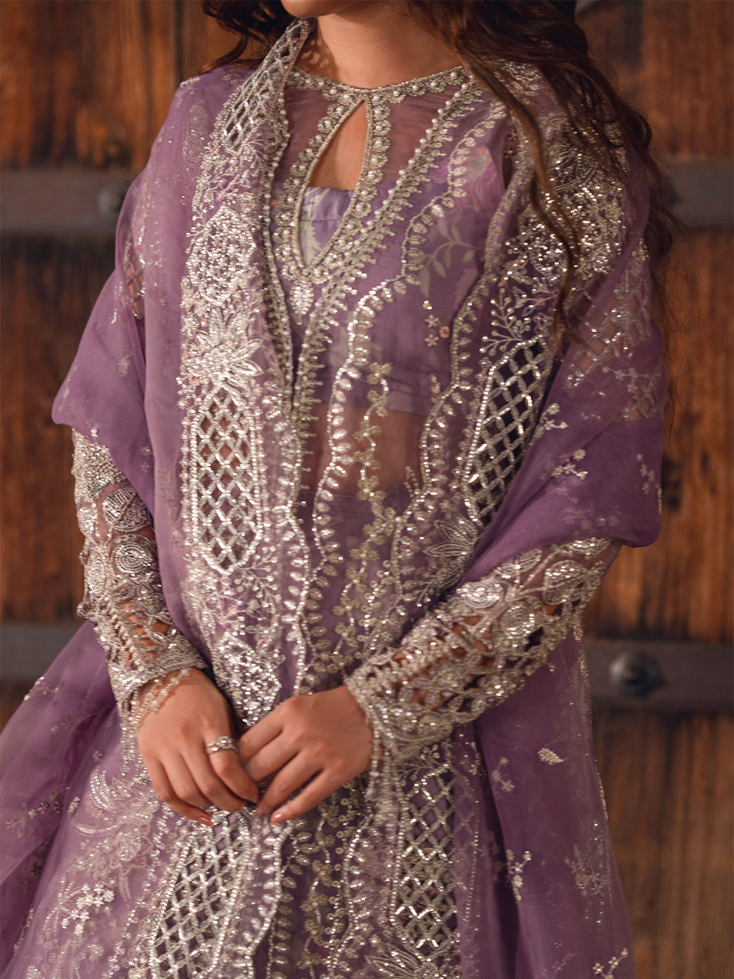 Bin Ilyas 3 Piece Custom Stitched Suit - Pink - LB30919