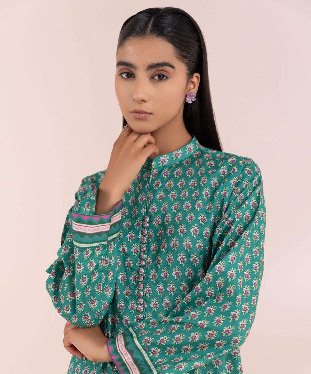 Sapphire 1 Piece Custom Stitched Shirt - Green - LB287786