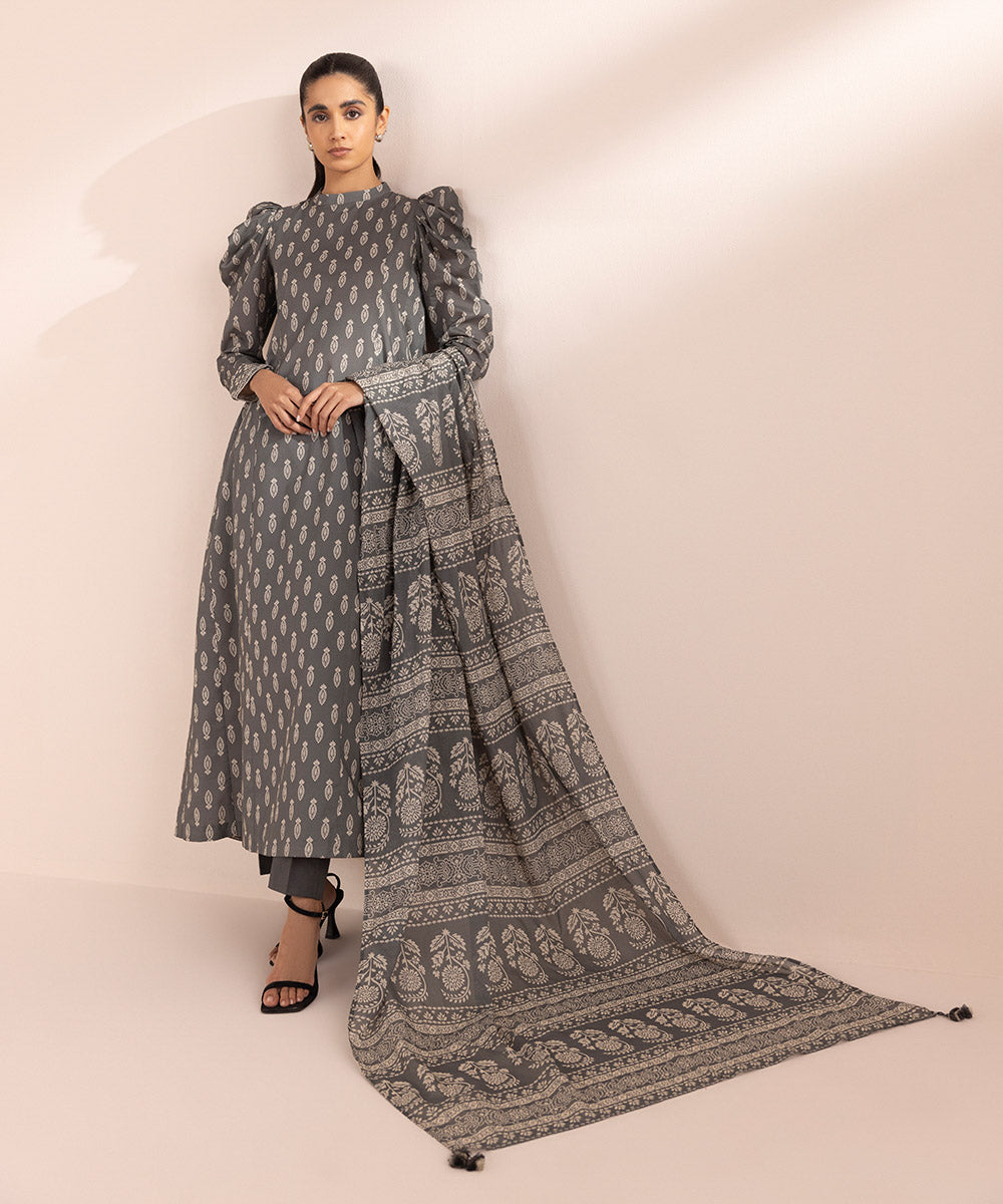 Sapphire 2 Piece Custom Stitched Suit - Gray - LB287784