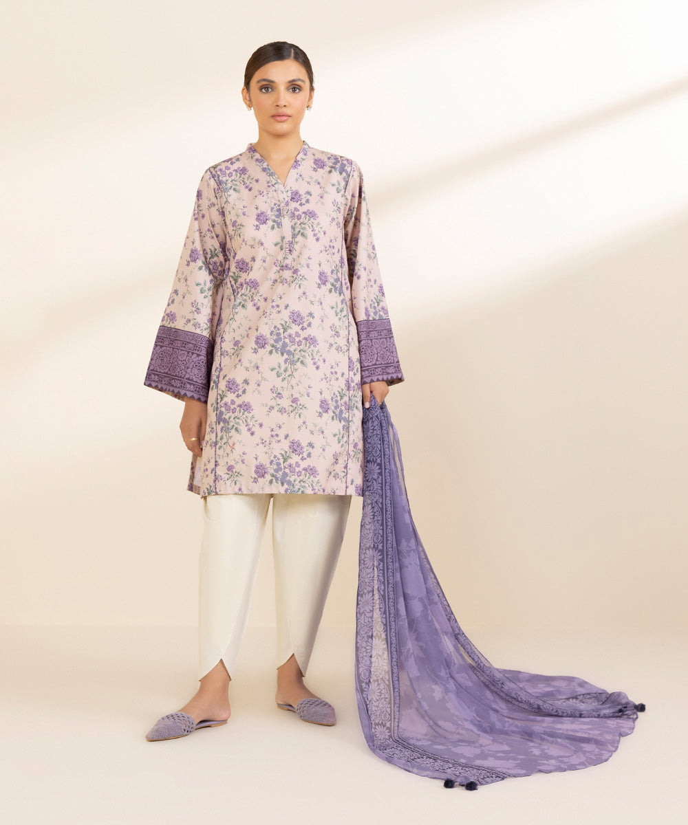 Sapphire 2 Piece Custom Stitched Suit - Purple - LB289254