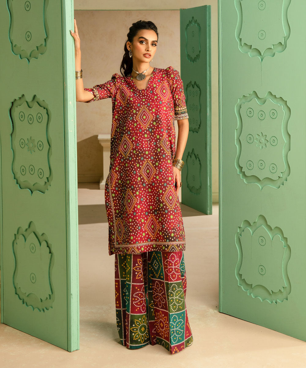 Sapphire 2 Piece Custom Stitched Suit - Red - LB287805