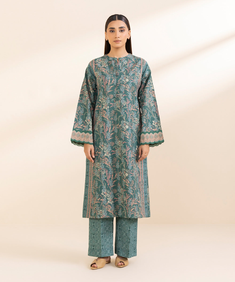 Libasco Sapphire 2 Piece Custom Stitched Suit - Green - LB288527