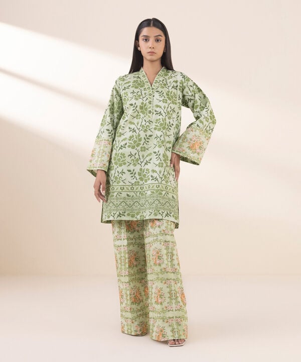 Sapphire 2 Piece Custom Stitched Suit - Green - LB29305