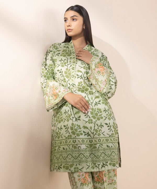 Sapphire 2 Piece Custom Stitched Suit - Green - LB29305