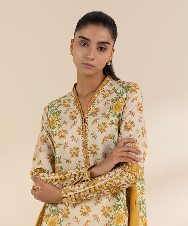 Sapphire 2 Piece Custom Stitched Suit - Yellow - LB29301