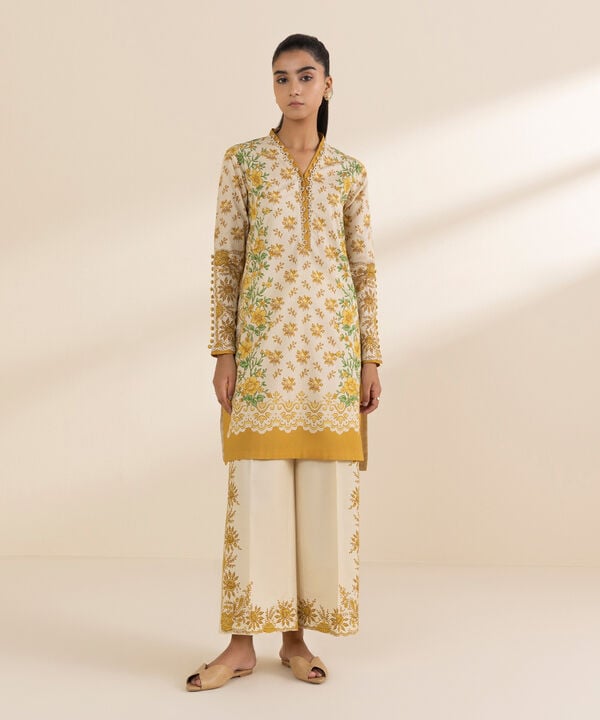 Sapphire 2 Piece Custom Stitched Suit - Yellow - LB29301