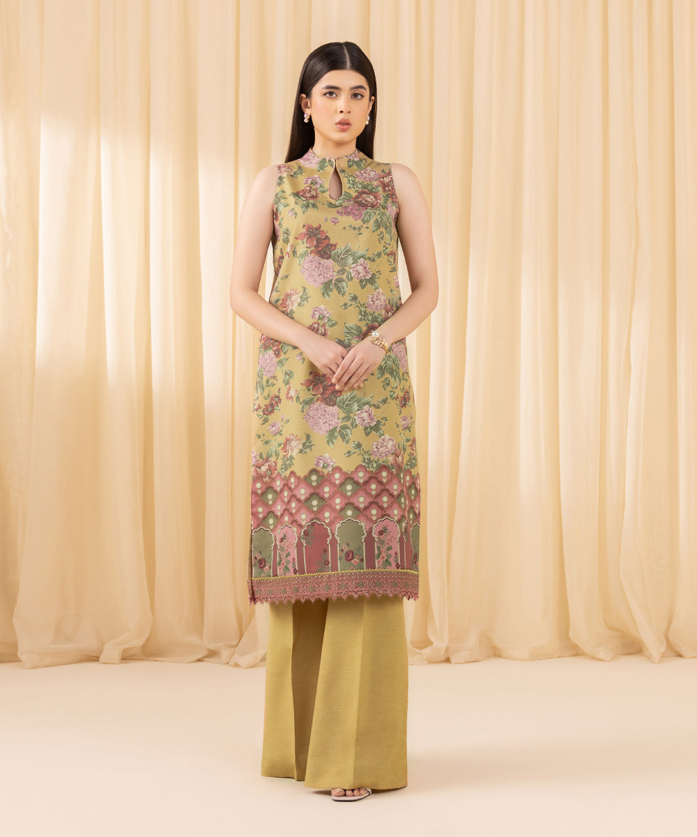 Sapphire 2 Piece Custom Stitched Suit - Mustard - LB288204